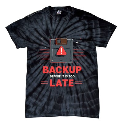 Floppy Disk Retro Tech Nostalgia Old School Computing Humor Tie-Dye T-Shirt
