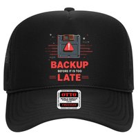 Floppy Disk Retro Tech Nostalgia Old School Computing Humor Trucker Hat