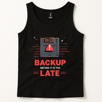Floppy Disk Retro Tech Nostalgia Old School Computing Humor Tank Top