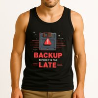 Floppy Disk Retro Tech Nostalgia Old School Computing Humor Tank Top