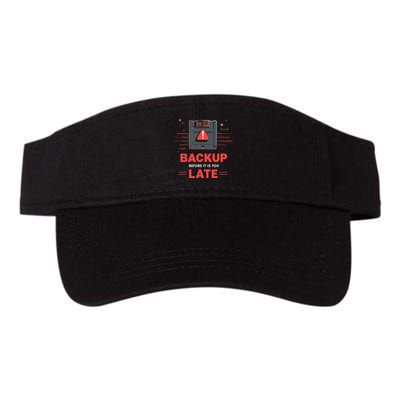 Floppy Disk Retro Tech Nostalgia Old School Computing Humor Valucap Bio-Washed Visor