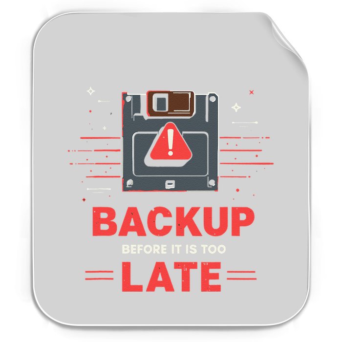 Floppy Disk Retro Tech Nostalgia Old School Computing Humor Permanent Decal Sticker