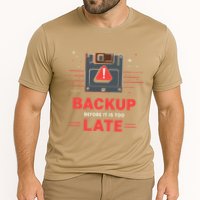 Floppy Disk Retro Tech Nostalgia Old School Computing Humor Cooling Performance Crew T-Shirt