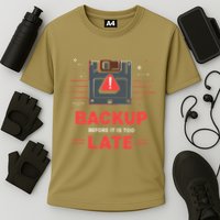 Floppy Disk Retro Tech Nostalgia Old School Computing Humor Cooling Performance Crew T-Shirt