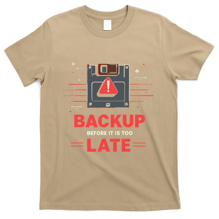Floppy Disk Retro Tech Nostalgia Old School Computing Humor T-Shirt