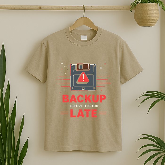 Floppy Disk Retro Tech Nostalgia Old School Computing Humor T-Shirt