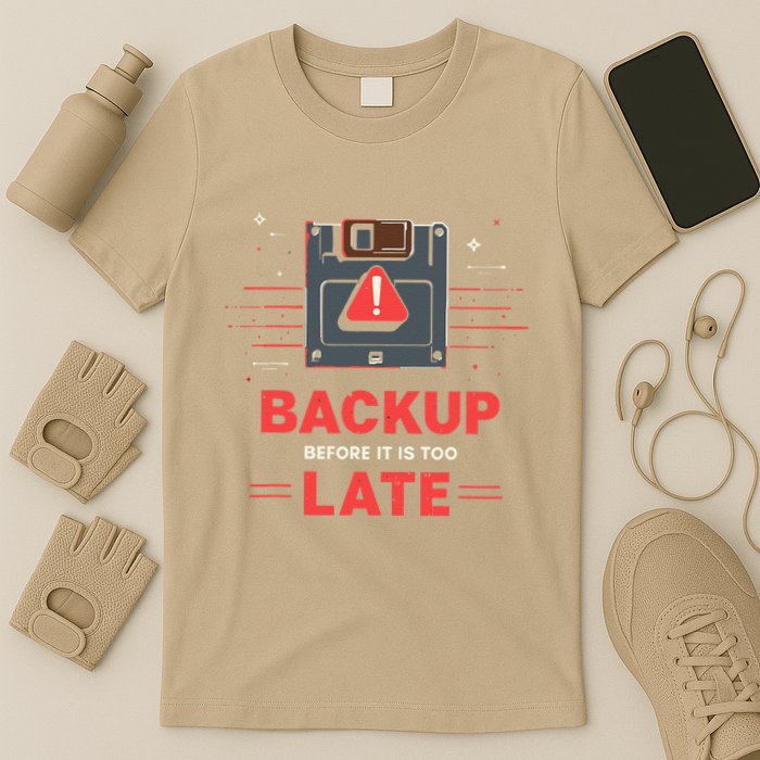 Floppy Disk Retro Tech Nostalgia Old School Computing Humor T-Shirt