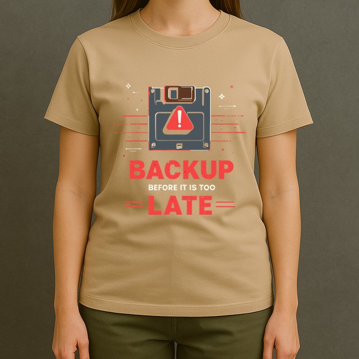 Floppy Disk Retro Tech Nostalgia Old School Computing Humor T-Shirt