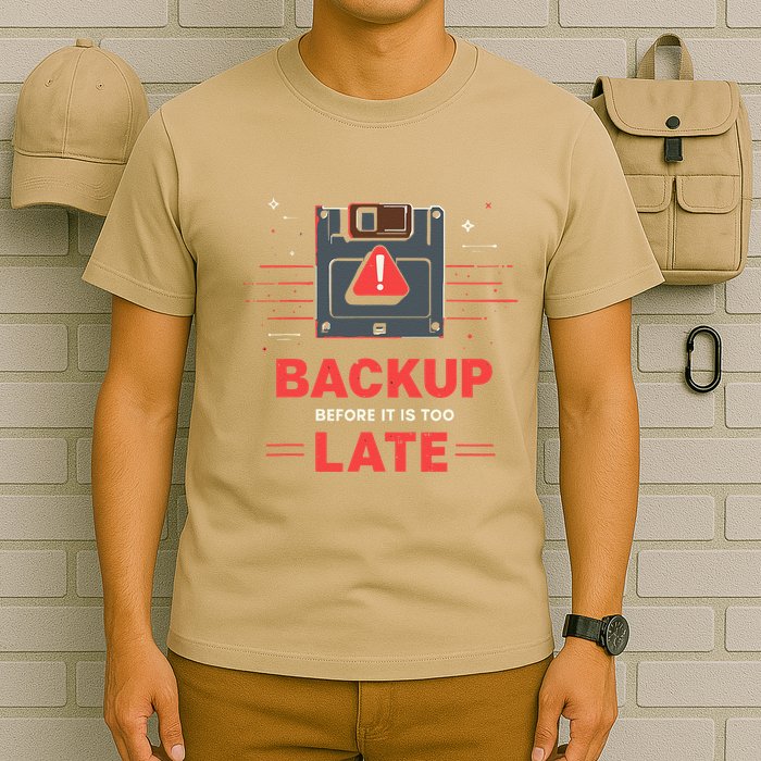 Floppy Disk Retro Tech Nostalgia Old School Computing Humor T-Shirt