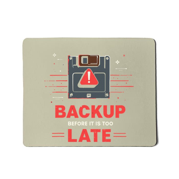Floppy Disk Retro Tech Nostalgia Old School Computing Humor Mousepad