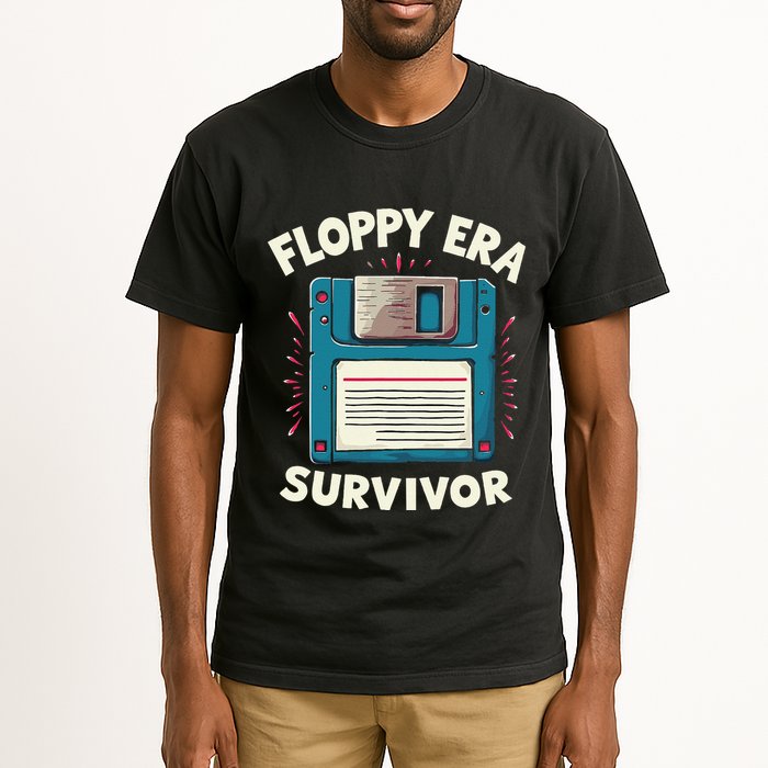 Floppy Disk Retro Tech Nostalgia Old School Computing Humor Tall T-Shirt