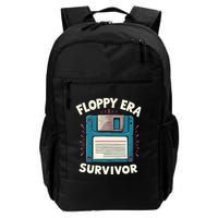 Floppy Disk Retro Tech Nostalgia Old School Computing Humor Daily Commute Backpack