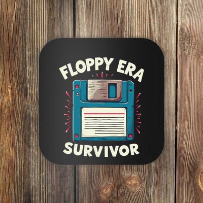 Floppy Disk Retro Tech Nostalgia Old School Computing Humor Coaster