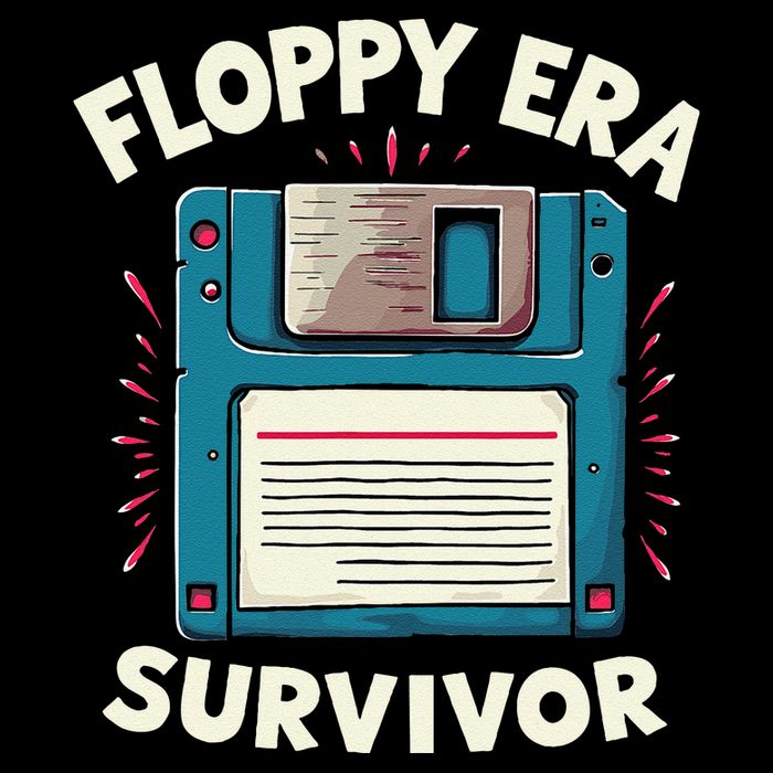Floppy Disk Retro Tech Nostalgia Old School Computing Humor Metallic Star Ornament