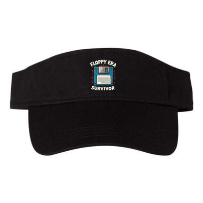 Floppy Disk Retro Tech Nostalgia Old School Computing Humor Valucap Bio-Washed Visor