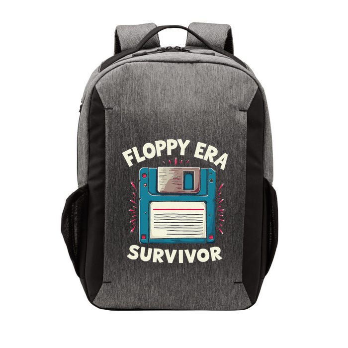 Floppy Disk Retro Tech Nostalgia Old School Computing Humor Vector Backpack