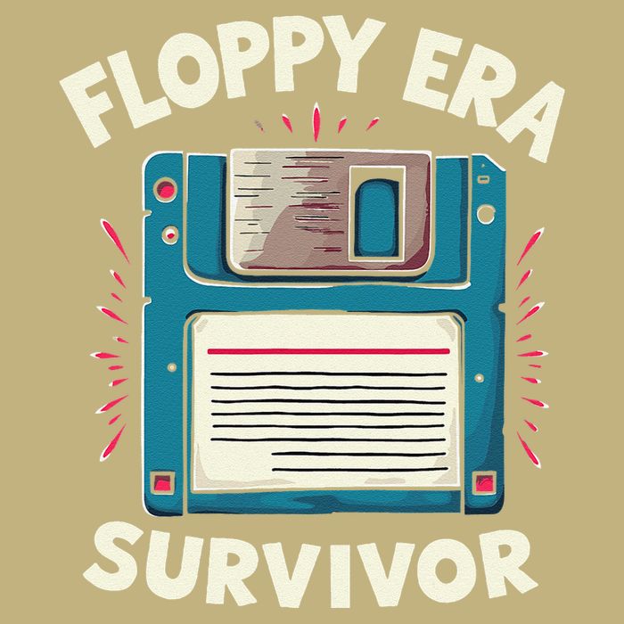 Floppy Disk Retro Tech Nostalgia Old School Computing Humor Mousepad