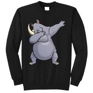 Funny Dabbing Rhinoceros Design For Rhino Lovers Sweatshirt