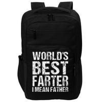 Fathers Day Retro Dad Worlds Best Farter I Mean Father Impact Tech Backpack