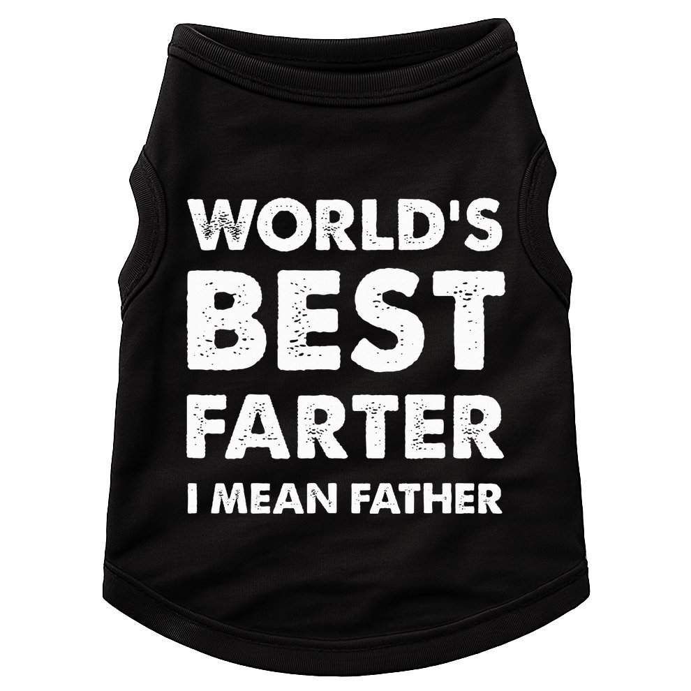 Father's Day Retro Dad World's Best Farter I Mean Father Doggie Tank
