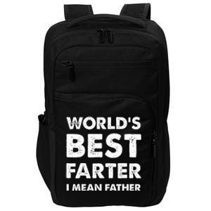 Father's Day Retro Dad World's Best Farter I Mean Father Impact Tech Backpack