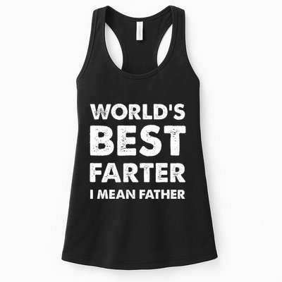 Father's Day Retro Dad World's Best Farter I Mean Father Womens Tank Top