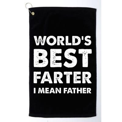 Father's Day Retro Dad World's Best Farter I Mean Father Golf Towel
