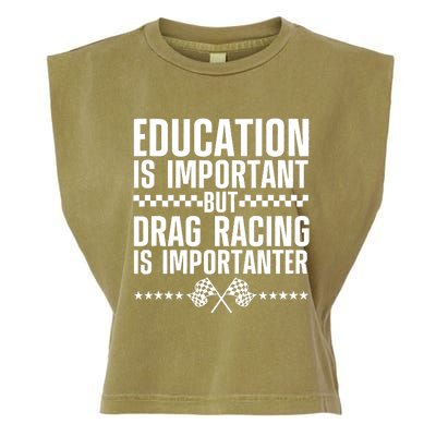 Funny Drag Racing Art For Men Women Race Lover Drag Racer Garment-Dyed Women's Muscle Tee