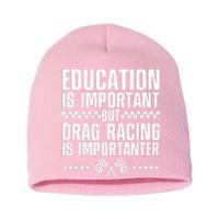 Funny Drag Racing Art For Men Women Race Lover Drag Racer Short Acrylic Beanie