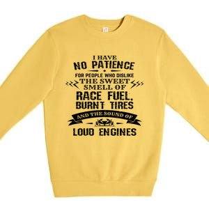 Funny Drag Racing Gift For Mechanics And Car Enthusiasts Premium Crewneck Sweatshirt