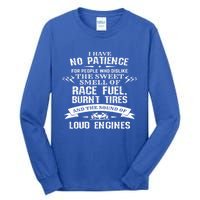 Funny Drag Racing Gift For Mechanics And Car Enthusiasts Tall Long Sleeve T-Shirt