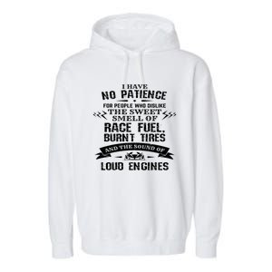 Funny Drag Racing Gift For Mechanics And Car Enthusiasts Garment-Dyed Fleece Hoodie