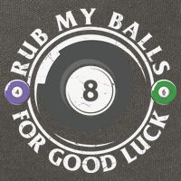Father's Day Billiards Dad Rub My Ball For Good Luck Gift For Dad Cotton Canvas Backpack