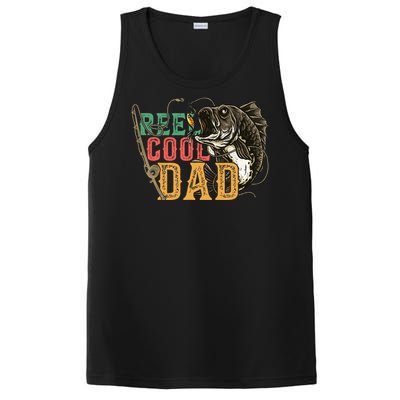 Fathers Day Reel Cool Dad Fishing Lover Fisherman Daddy Papa PosiCharge Competitor Tank