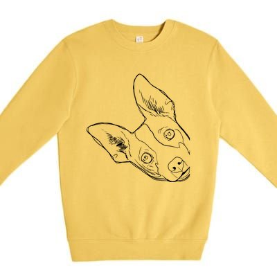 Funny Dog Rat Terrier Premium Crewneck Sweatshirt