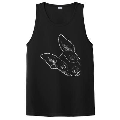 Funny Dog Rat Terrier PosiCharge Competitor Tank