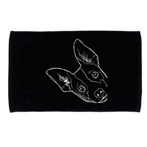 Funny Dog Rat Terrier Microfiber Hand Towel