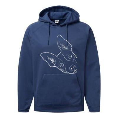 Funny Dog Rat Terrier Performance Fleece Hoodie