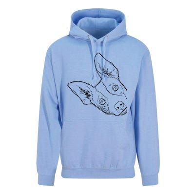 Funny Dog Rat Terrier Unisex Surf Hoodie