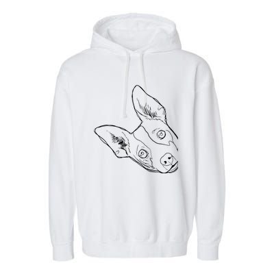 Funny Dog Rat Terrier Garment-Dyed Fleece Hoodie