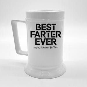 FatherS Day Retro Dad Best Farter Ever Oops I Mean Father Beer Stein