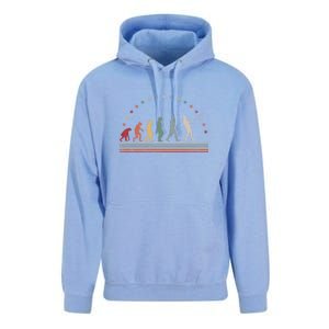 Father's Day Retro Fishing Evolution Gift Fishing Dad Unisex Surf Hoodie