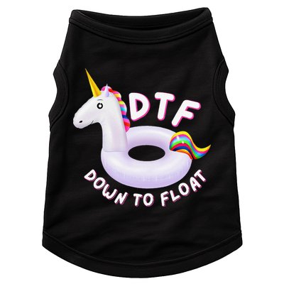 Funny Dtf River Tubing Down To Float Summer Float Trip Doggie Tank