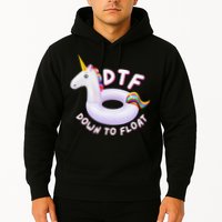 Funny Dtf River Tubing Down To Float Summer Float Trip Hoodie