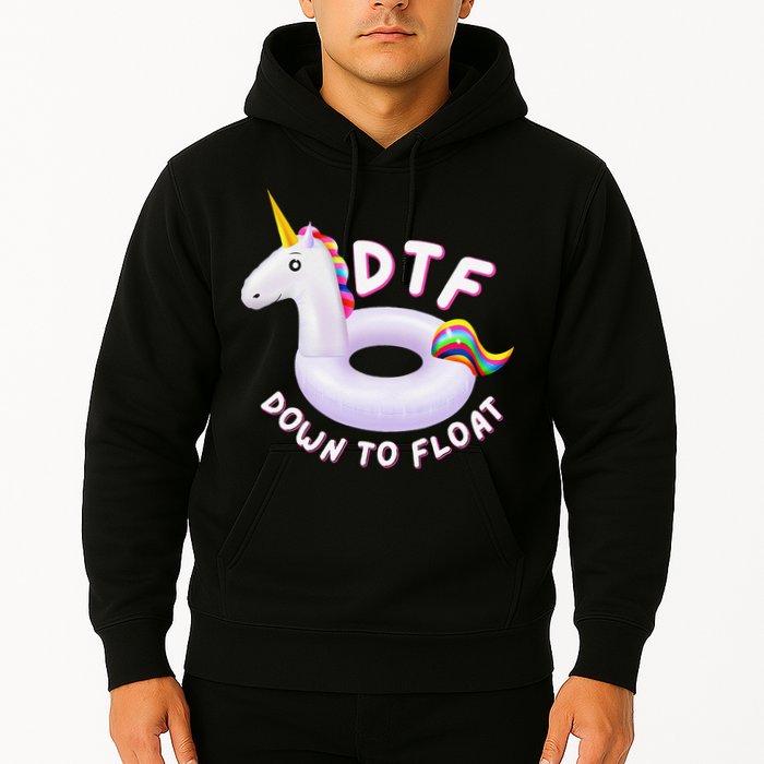 Funny Dtf River Tubing Down To Float Summer Float Trip Hoodie