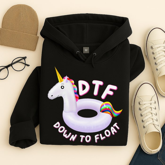 Funny Dtf River Tubing Down To Float Summer Float Trip Hoodie