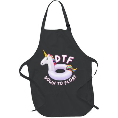 Funny Dtf River Tubing Down To Float Summer Float Trip Apron
