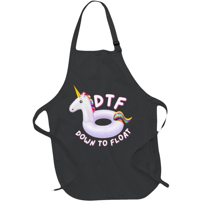 Funny Dtf River Tubing Down To Float Summer Float Trip Apron