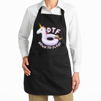 Funny Dtf River Tubing Down To Float Summer Float Trip Apron