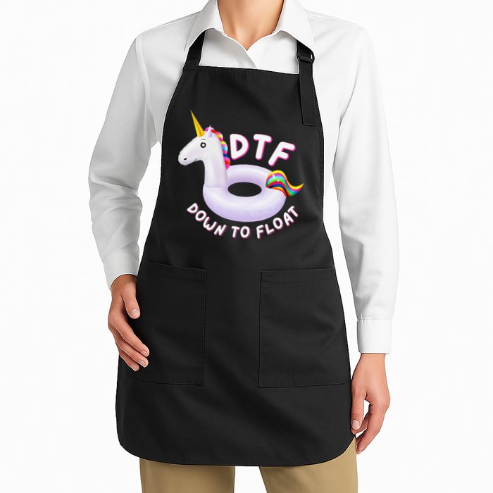 Funny Dtf River Tubing Down To Float Summer Float Trip Apron